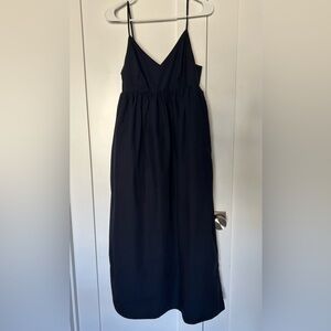 Quince Navy Maxi Dress